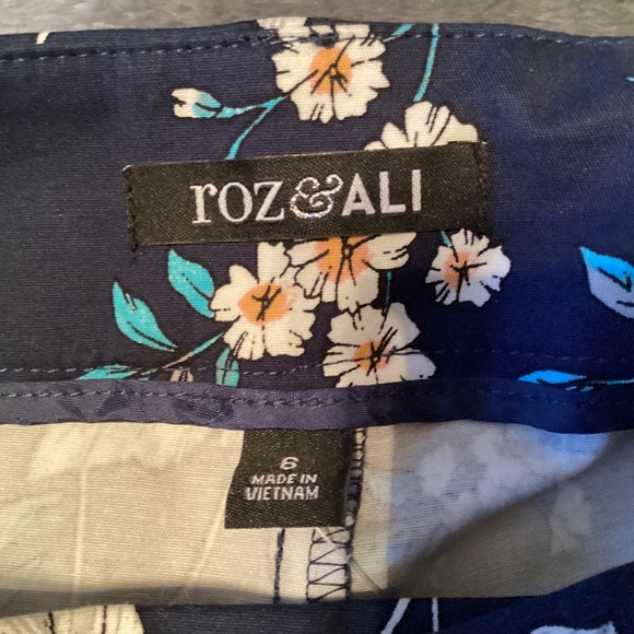 ROZ & Ali print pants size 6 - Picture 7 of 7